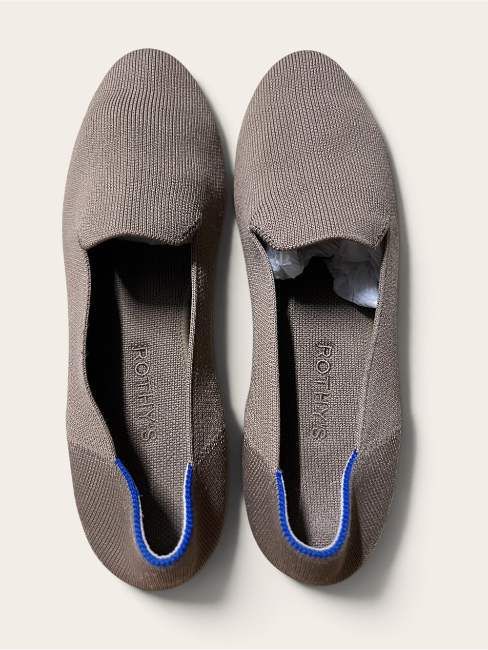 Rothys The Loafer Mocha Tortoise Taupe Woven Flats 9